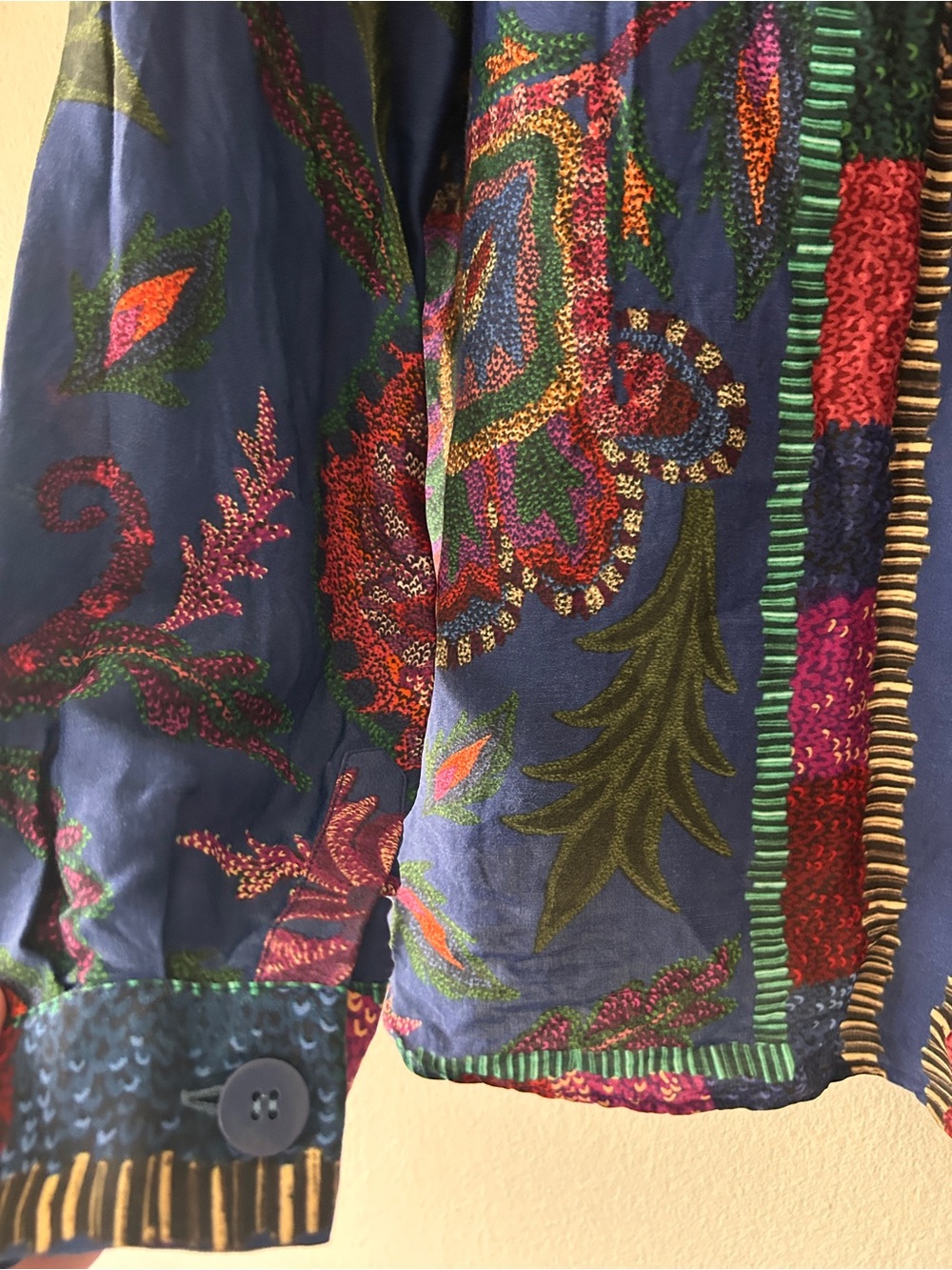 FARM Rio Navy Floral Button-Down Shirt - Picture 4 of 4